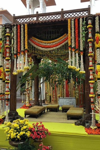 Traditional Floral Mandap